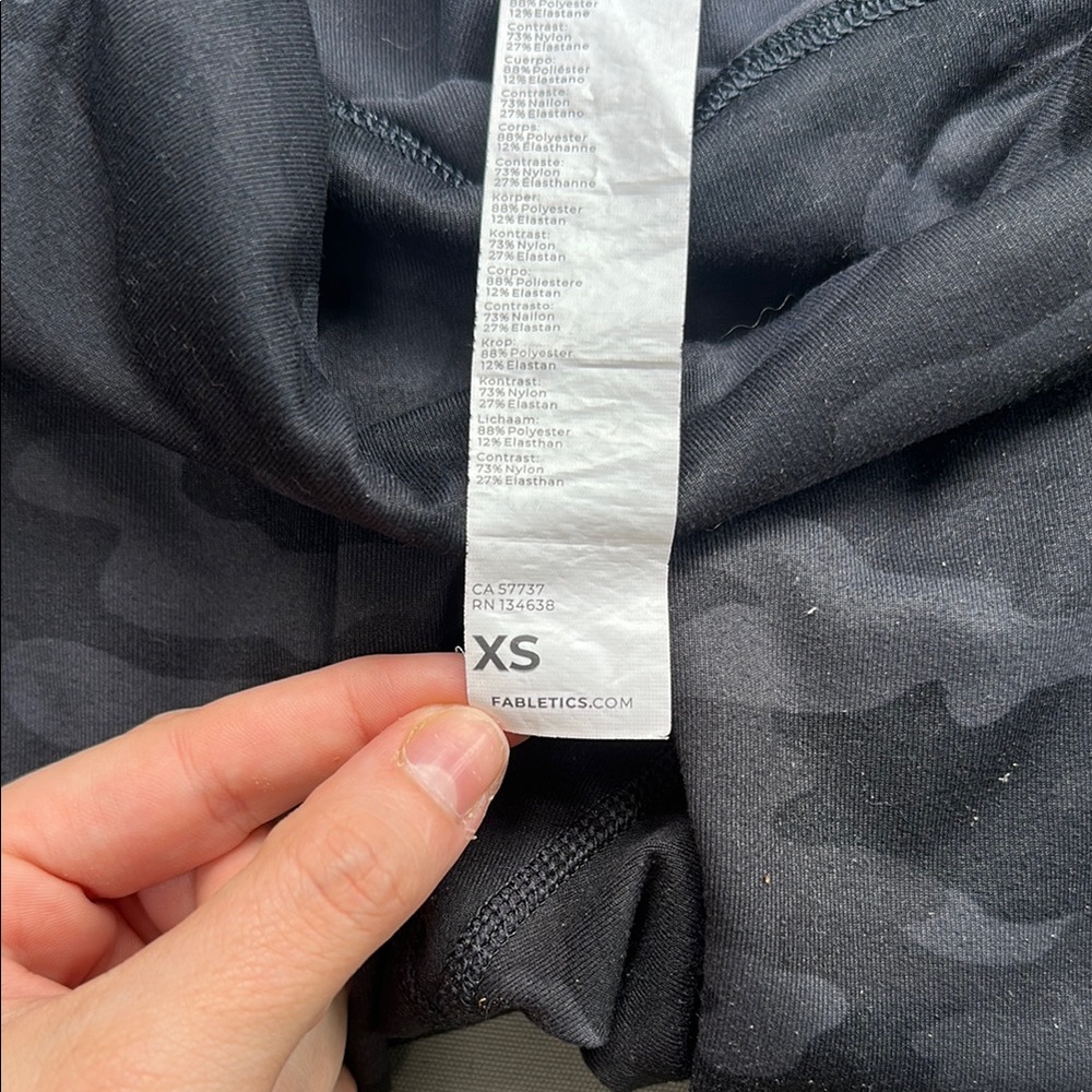 Fabletics Charcoal Camouflage Leggings - Picture 4 of 7